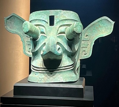 三星堆-青銅縱目面具